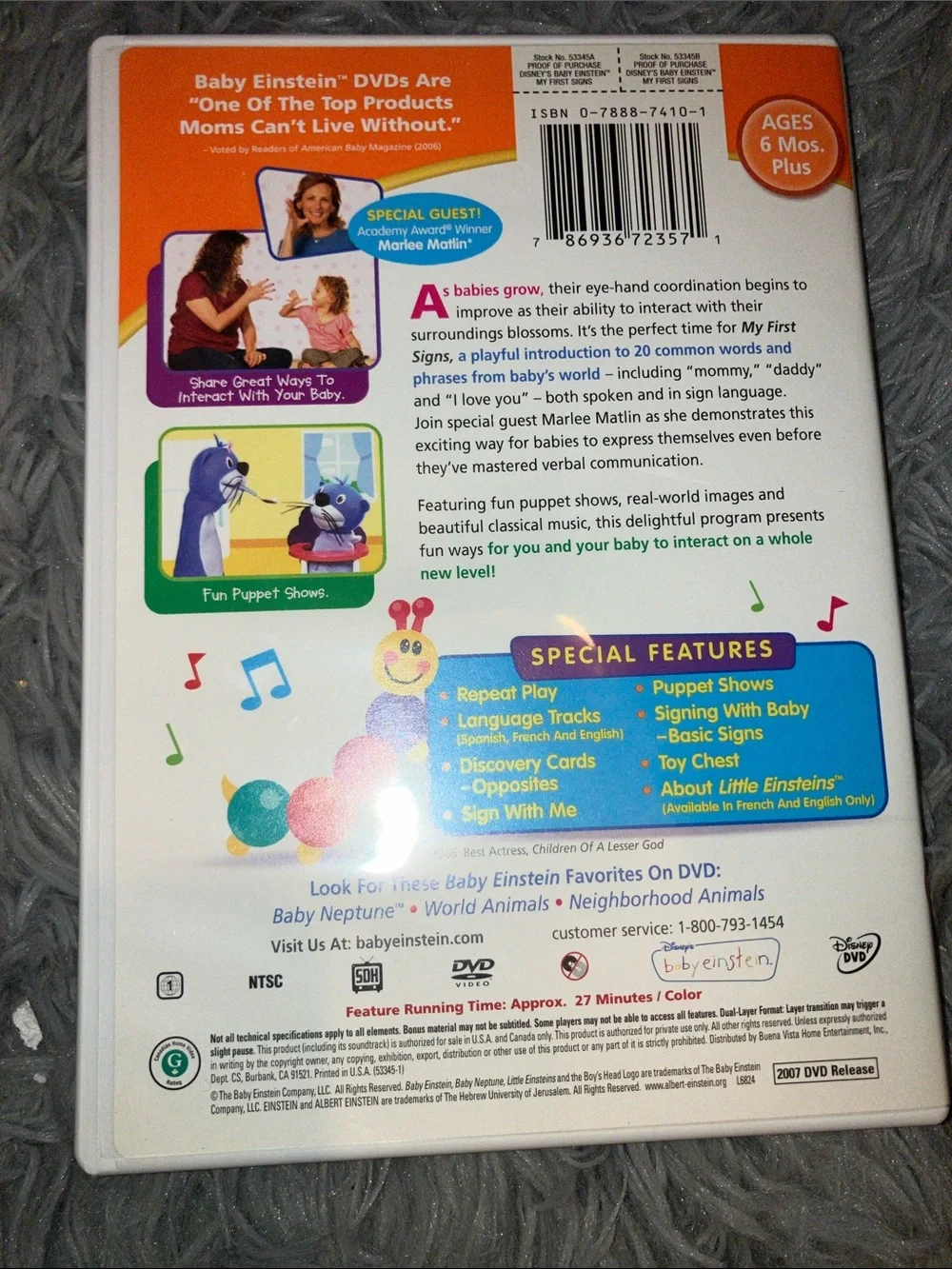 BABY EINSTEIN LOT OF 3 EDUCATIONAL VIDEOS